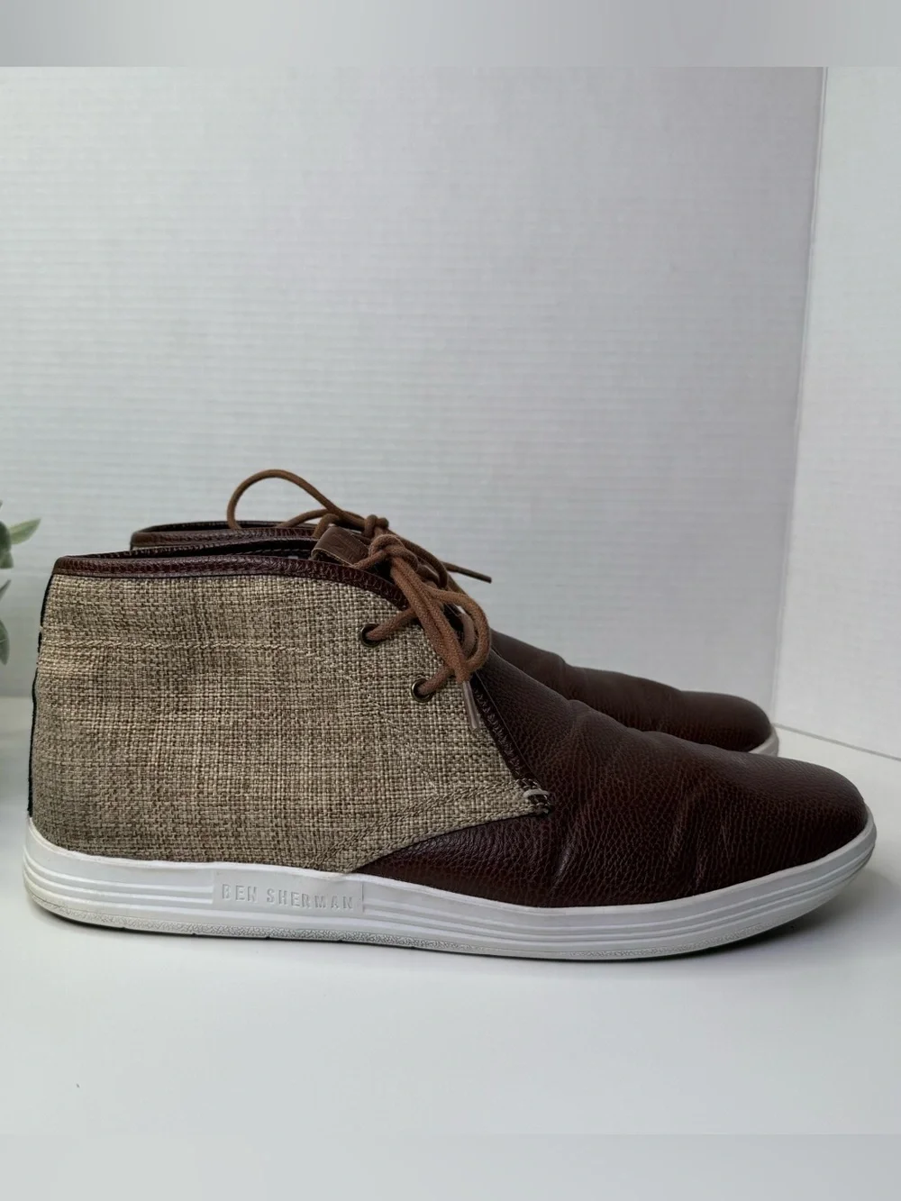 Ben Sherman Canvas and Pebble Vance Chukkas in Brown Men’s Size 12
